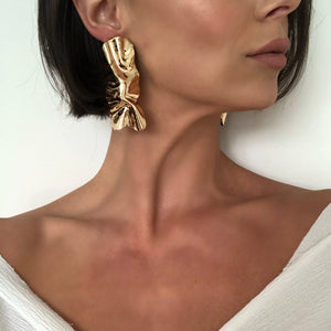 IIona Irregular Gold Earrings - Location