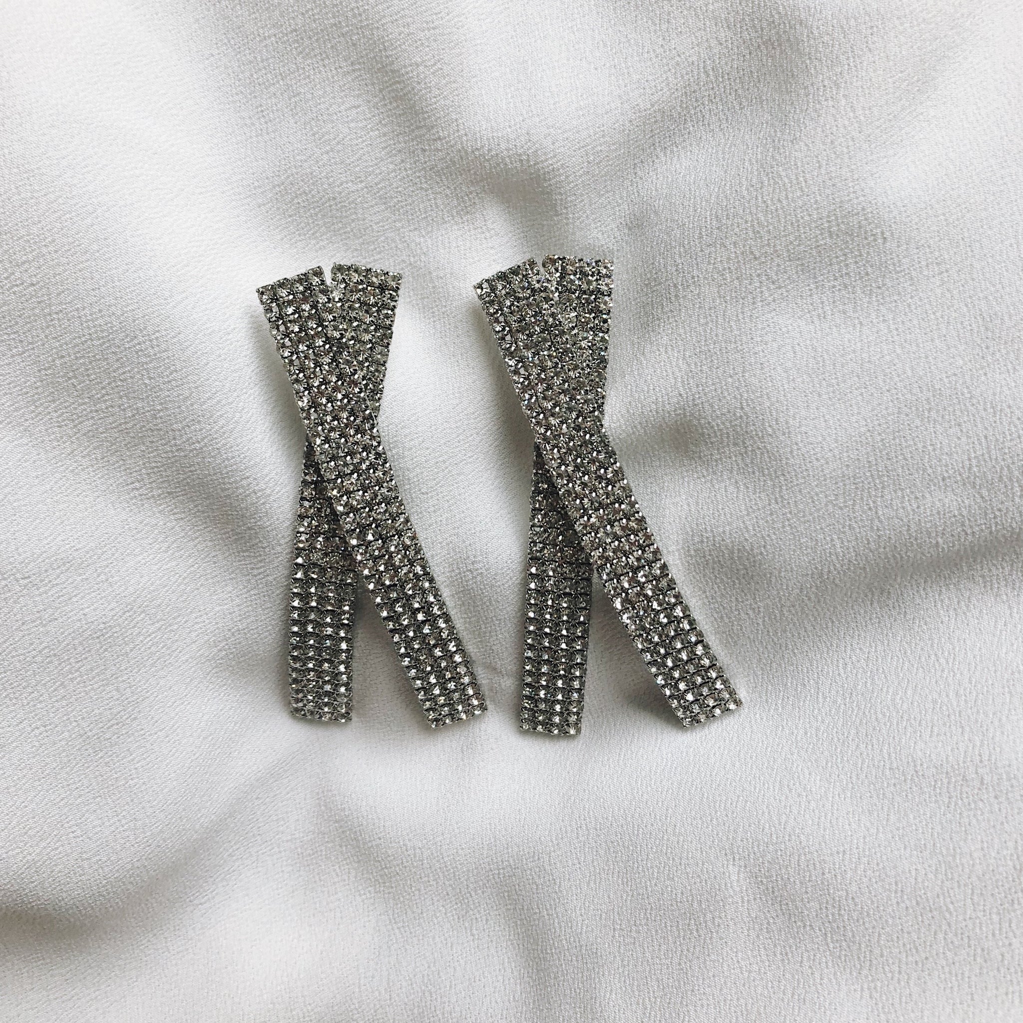 Xandria Crystal X Earrings - Rental