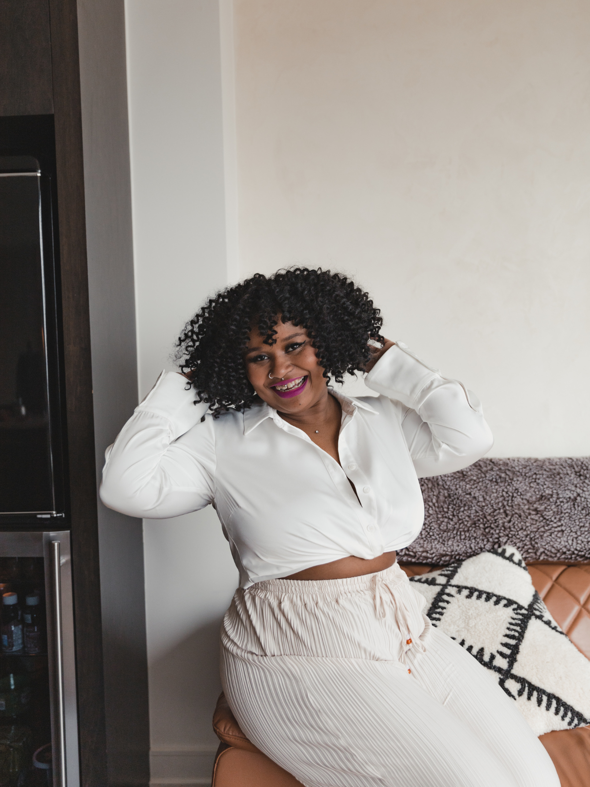 WHITE SATIN BLOUSE WITH TWIST WOMEN S SILK BUTTONDOWN LONG SLEEVE BLOUSE