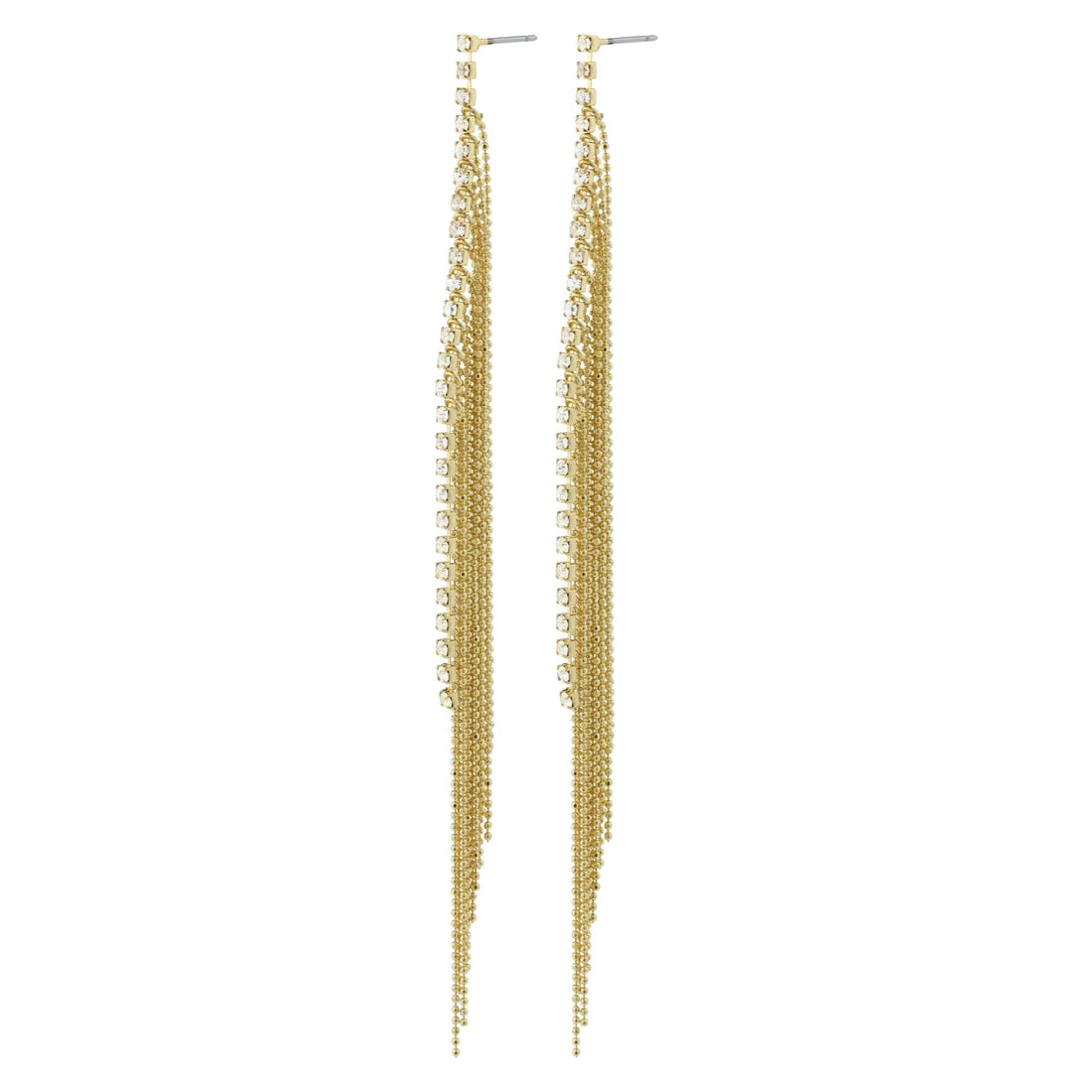 Donkey Earrings With Cascading Crystals - Rental