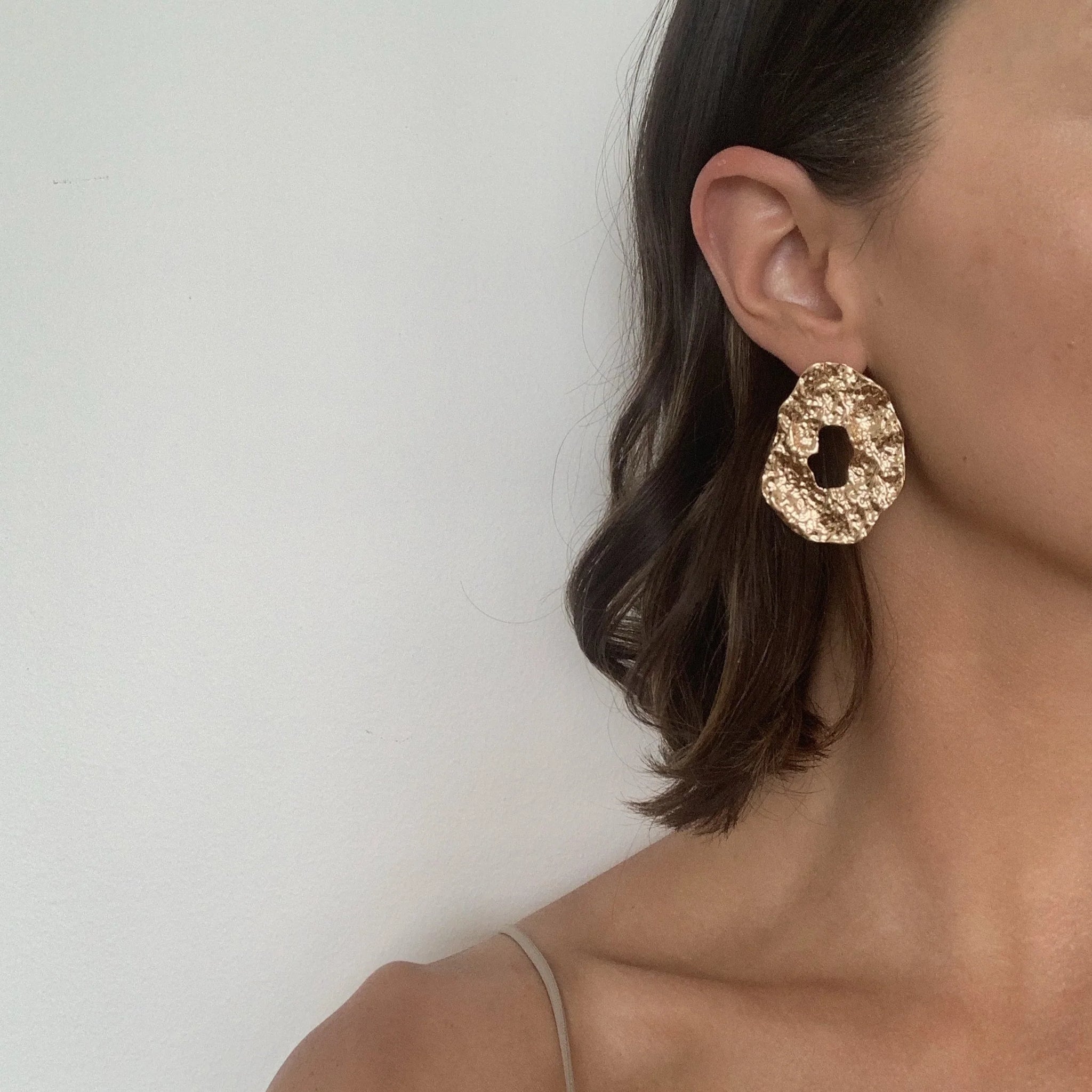 FF Odelle Gold Hoop Earrings - Location