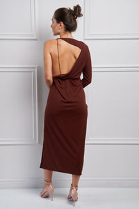 Brown Midi Dress - Rental 