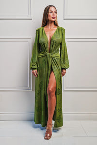 Long Green Dress - Rental 