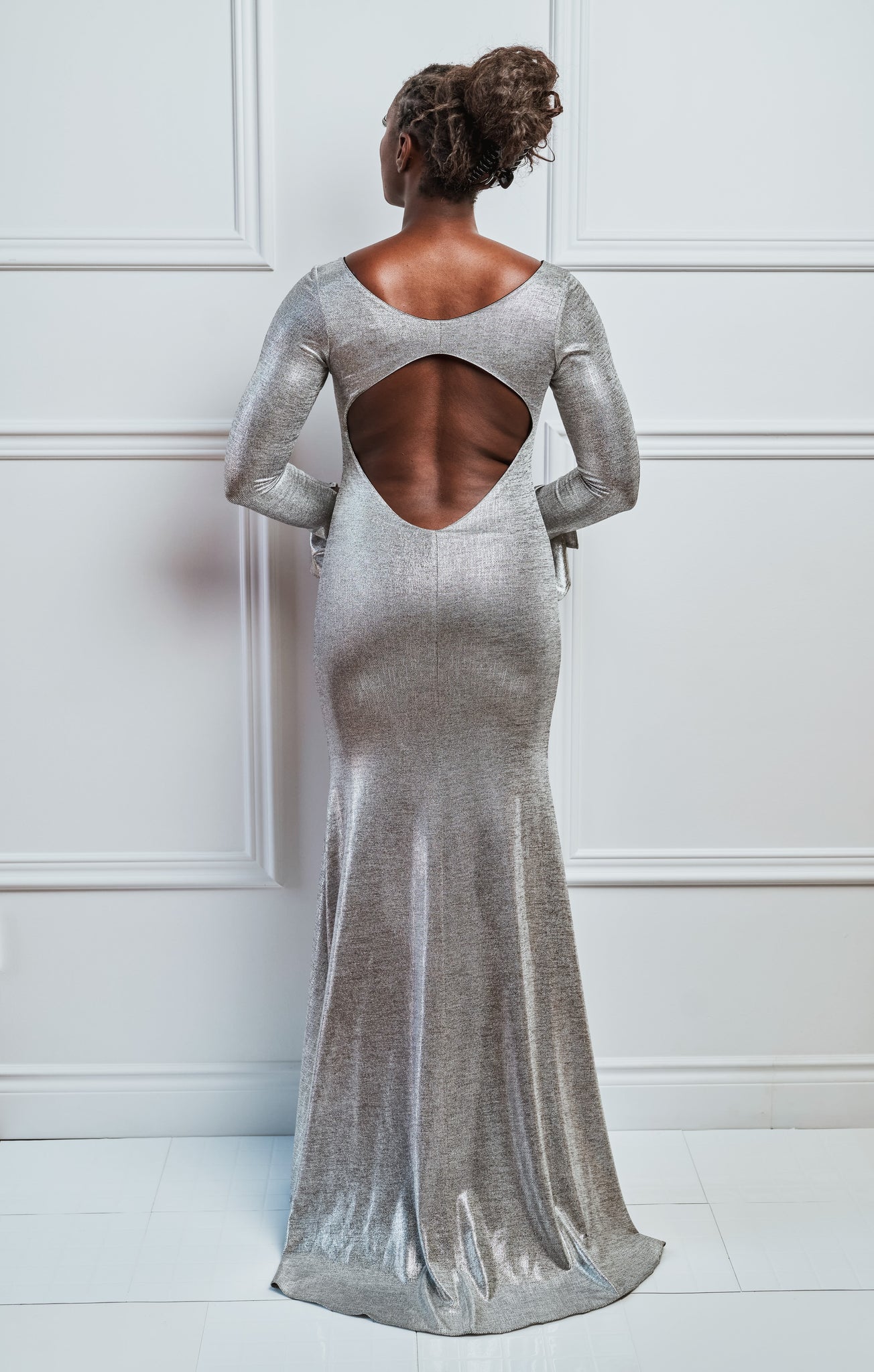 Long Silver Dress - Rental 
