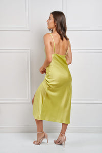 Yellow/Green Midi Dress - Rental 