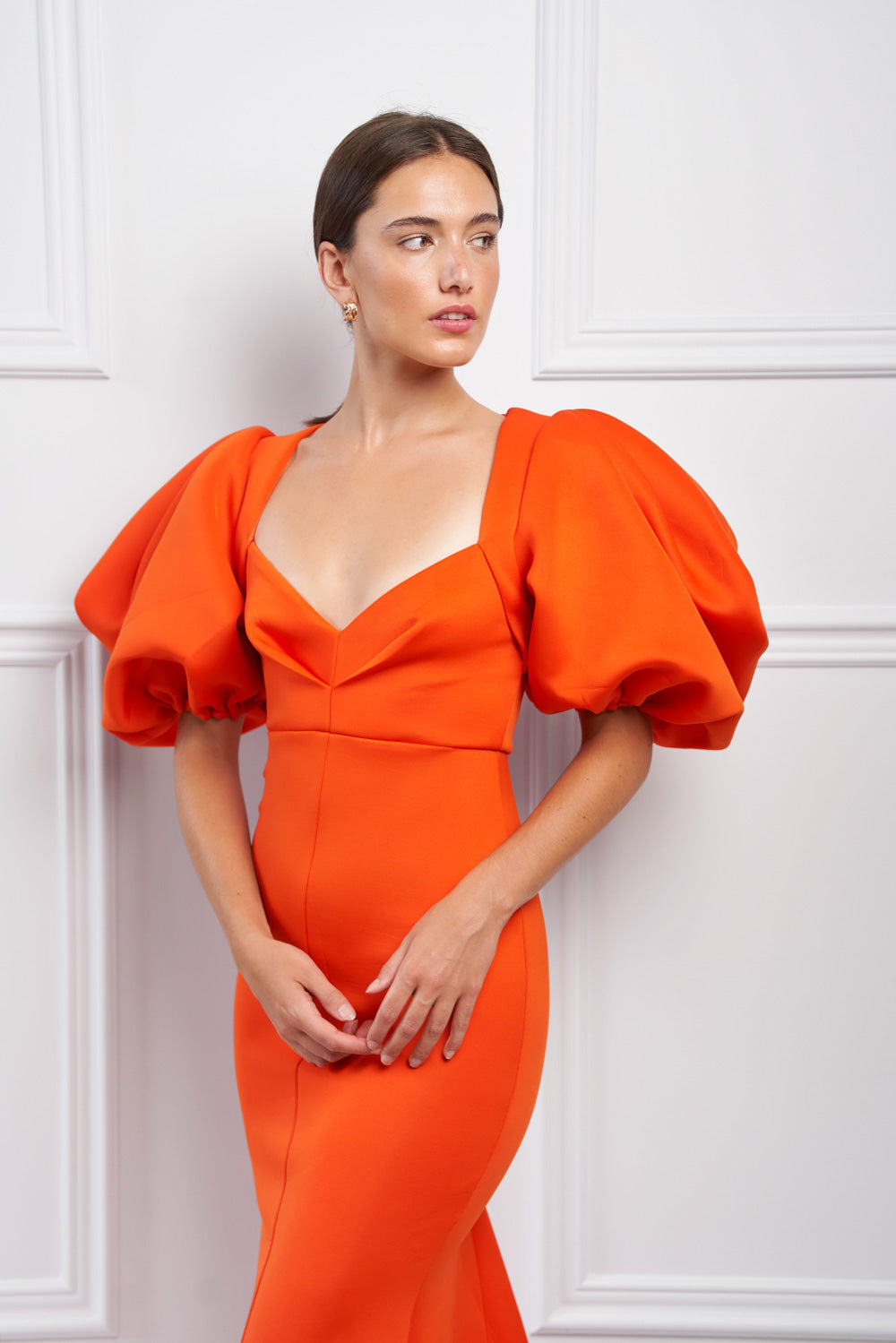 Long Orange Dress - Rental 
