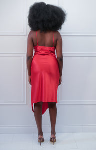 Red Midi Dress - Rental 