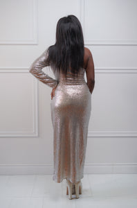 Long Gold Dress - Rental 