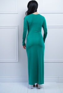 Long Green Dress - Rental 