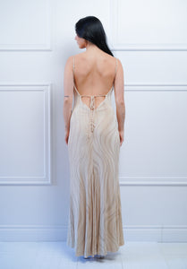 Long Beige Dress - Rental 