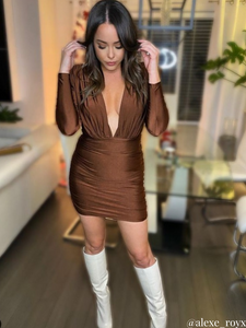 Short Brown Dress - Rental 