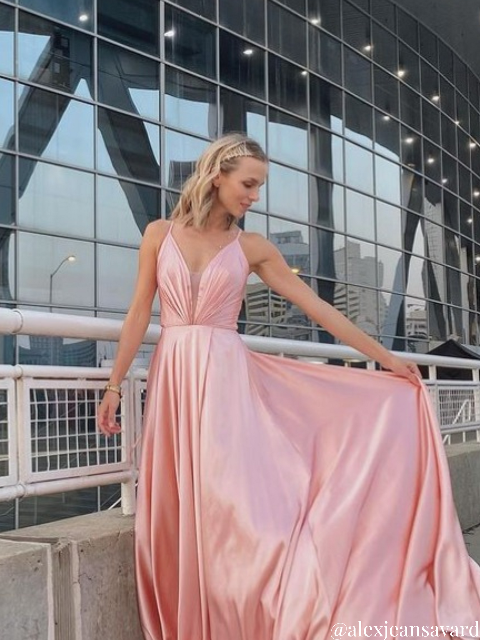 Long Pink Dress - Rental 