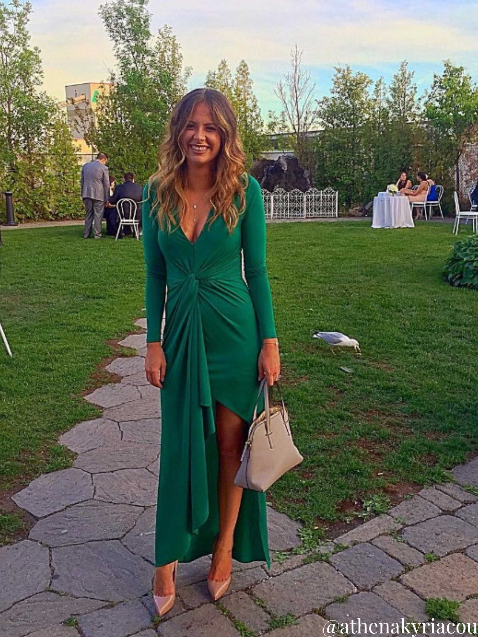 Long Green Dress - Rental 